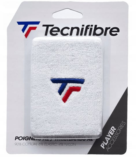 Frotka Tenisowa Tecnifibre Wristband Xl New Logo - White Tecnifibre