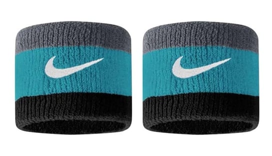 Frotki Na Rękę Nike Swoosh Wristbands Cool Grey/Teal Nebula/Black Nike
