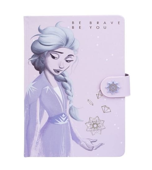 Frozen 2 Lilac Snow Notes skórzany A5 z zapięciem 14,8x21 cm Frozen - Kraina Lodu