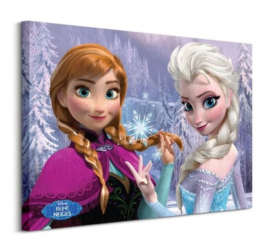 Frozen Anna and Elsa Woods FRENCH  - obraz na płótnie Disney