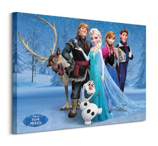 Frozen Group FRENCH - obraz na płótnie Disney