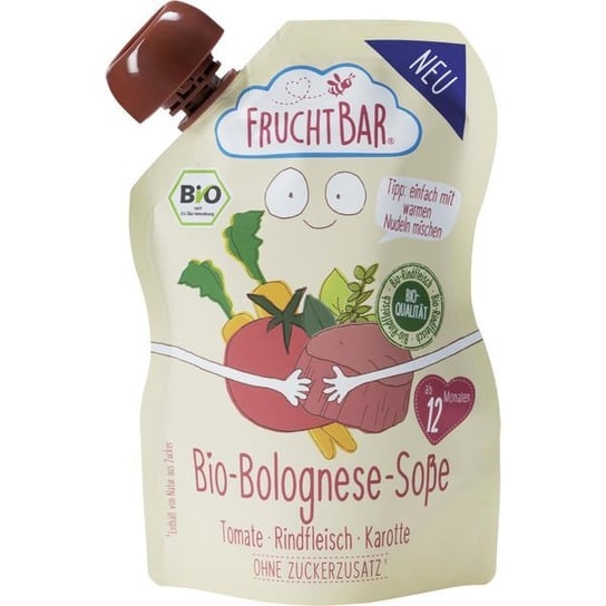 FruchtBar, Bio, Sos bolognese z wołowiną, 190 g FruchtBar