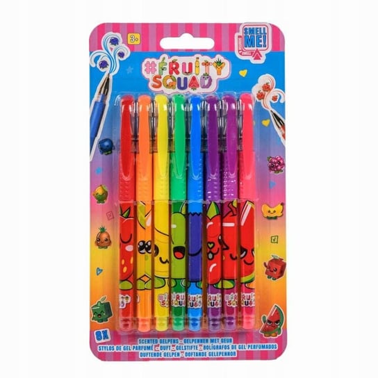 Fruity Squad Pachnące długopisy żelowe 8 kolorów FRUITYSQUAD