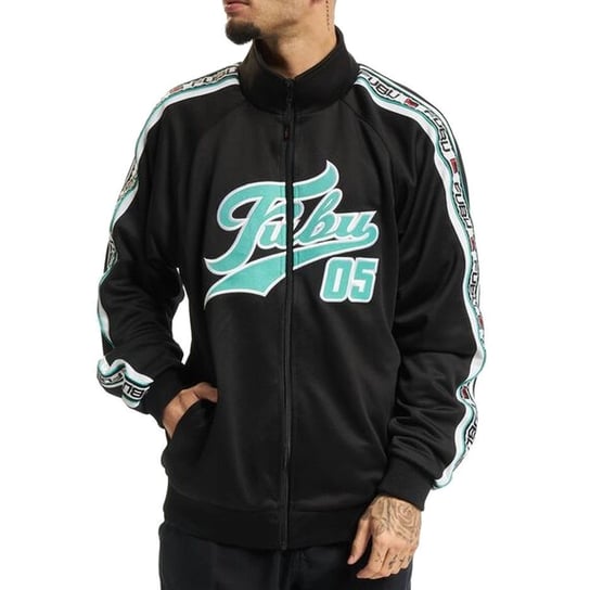 Fubu Bluza Męska Na Suwak Czarna Varsity Tape Track Jacket 6078088 Xxl FUBU