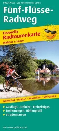 Fünf-Flüsse-Radweg 1 : 50 000 Publicpress, Publicpress Publikationsgesellschaft Mbh