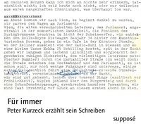 Für immer Kurzeck Peter, Sander Klaus