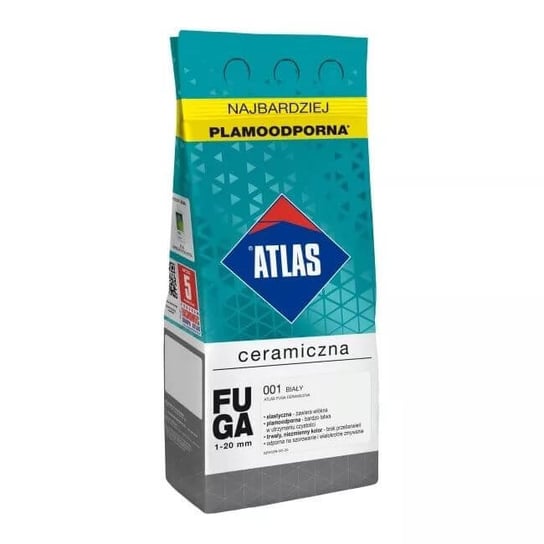 Fuga Ceramiczna 2 Kg 001 Biały Atlas Atlas