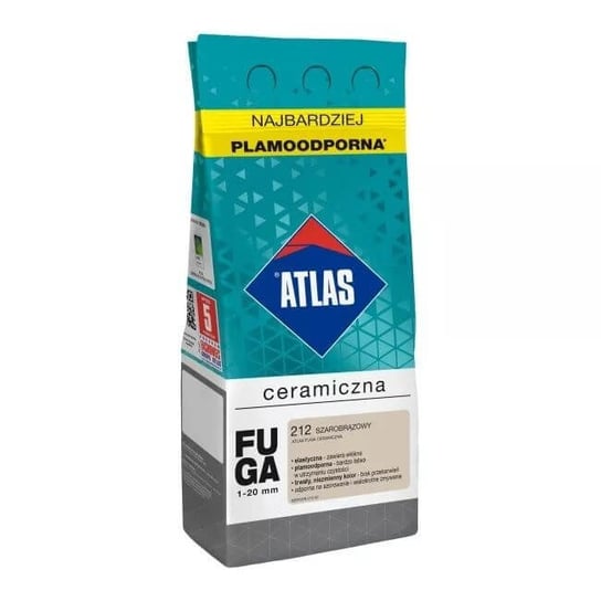 Fuga Ceramiczna 2 Kg 212 Szarobrązowy Atlas Atlas