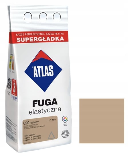 Fuga Elastyczna 1-7Mm 020 Beżowy 2 Kg Atlas