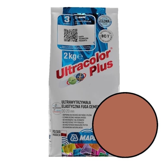 Fuga Ultracolor Plus 2 Kg Kolor 145 Ceglasty Mapei Inna marka