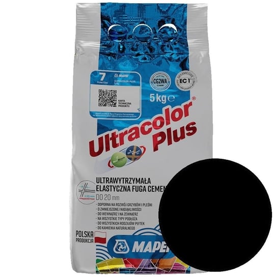 Fuga Ultracolor Plus 5 Kg Kolor 120 Czarny Mapei Inna marka