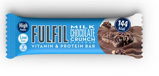 Fulfil Milk Chocolate Crunch Flavour Vitamin Protein Bar 55G Inna marka