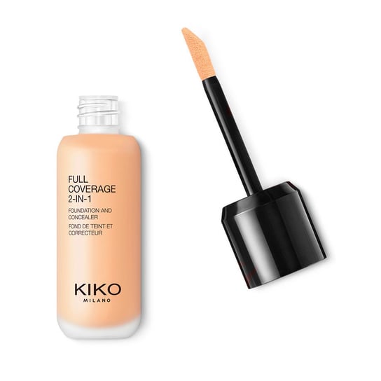 Full Coverage 2-In-1 Foundation & Concealer mocno kryjący podkład i korektor 2 w 1 Warm Beige 25 25ml KIKO Milano