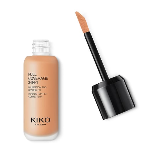 Full Coverage 2-In-1 Foundation & Concealer mocno kryjący podkład i korektor 2 w 1 Warm Beige 30 25ml KIKO Milano