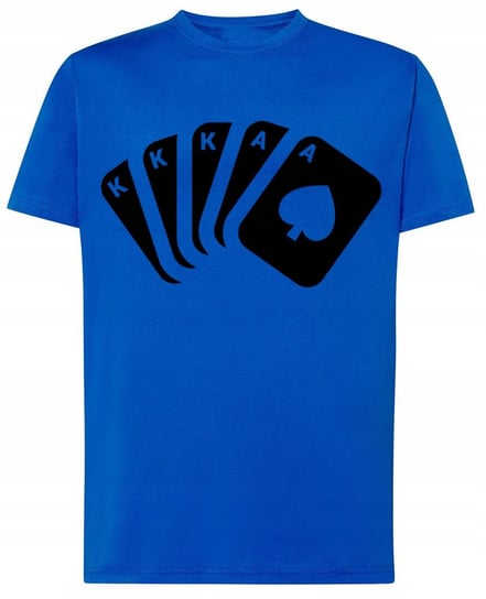 Full Poker Męski T-shirt Modny Karty Rozm.5XL Inna marka