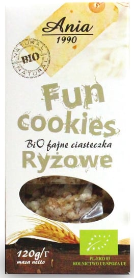 Fun Cookies ryżowe Bio Ania, 120 g Ania