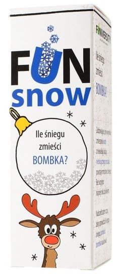 Funiversity, zestaw edukacyjny Snow - Ile śniegu zmieści bombka? Funiversity