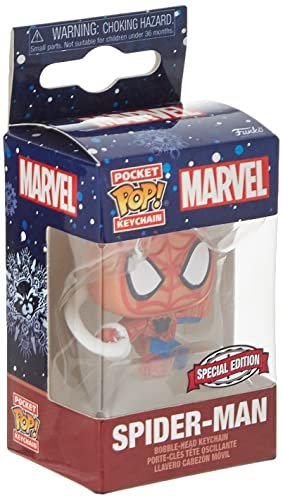 Funko! Brelok POP z wyłączeniem Marvel Holiday Spider-Man Funko