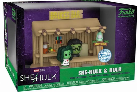 Funko Mini Moments, figurka kolekcjonerska, Marvel She-Hulk, She-Hulk & Hulk Funko POP!