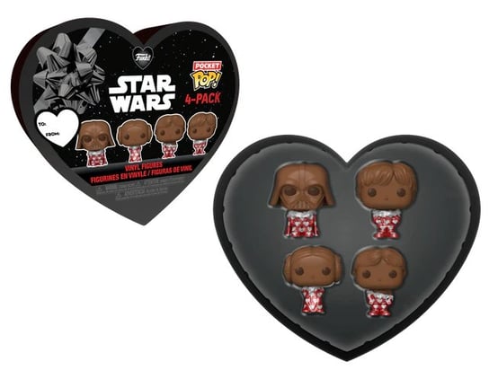 Funko Pocket POP!, figurki kolekcjonerskie, Valentine Box, Star Wars, 4pack Funko POP!