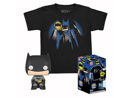 Funko Pocket Pop! & Tee: Dc - Batman - Extra - For Children And Kids - Extra Large - (Xl) - Dc Comics - T-Shirt - Clothes With Collectable Vinyl Minifigure - Gift Idea - Toys And Short Sleeve Top Inna marka