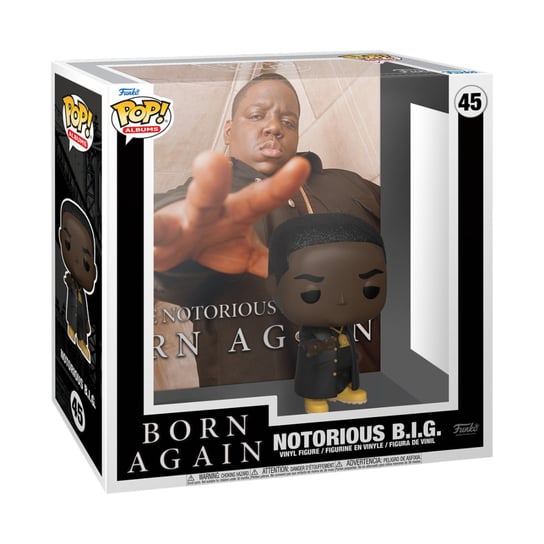 Funko POP! Albums, figurka kolekcjonerska, Notorious B.I.G. Biggie Smalls- Born Again, 45 Funko POP!