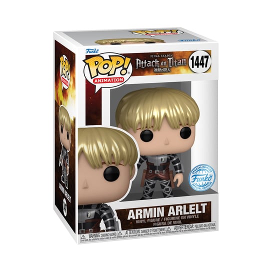 Funko POP! Anime, figurka kolekcjonerska, Attac Of Titan, Armin Arlert, 1447 Funko POP!