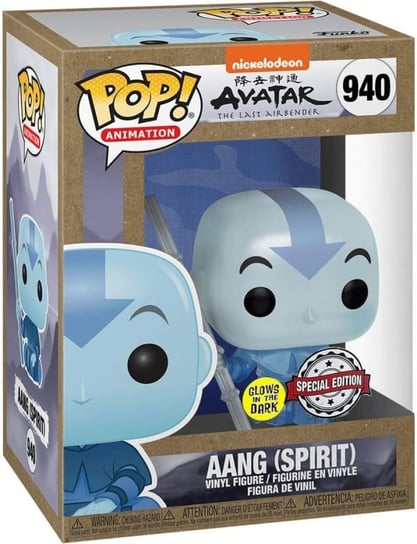 Funko POP! Anime, figurka kolekcjonerska, Avatar, Aang (Spirit), Glow, 940 Funko POP!