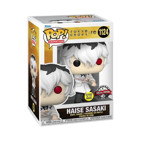 Funko POP! Anime, figurka kolekcjonerska, TokyoGhoul, Haises Sasaki, Glow, 1124 Funko POP!