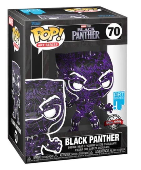 Funko POP! Art Series, figurka kolekcjonerska, Marvel Black Panther, T'Challa, 70 Funko POP!