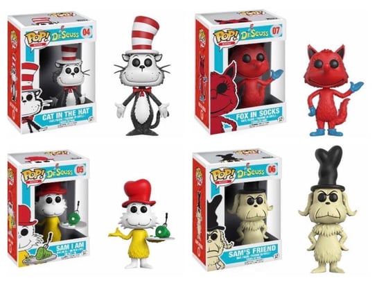 Funko POP! Books, figurka kolekcjonerska, Dr. Seuss, Fox in Socks, 07 Funko POP!