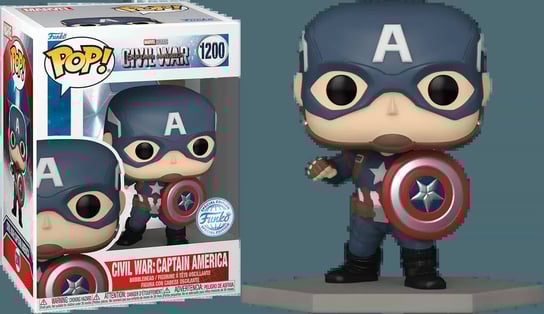 Funko POP Captain America: Civil War 1200 Civil War: Captain America Special Edition Funko - POP!