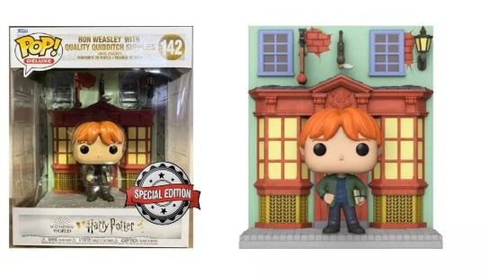 Funko POP! Deluxe, figurka kolekcjonerska, Harry Potter, Weasley with Quality Quidditch, 142 Funko POP!