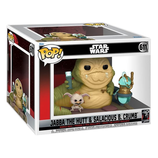 Funko POP! Deluxe, figurka kolekcjonerska, Star Wars, Jabba The Hutt&Salacious B. Crumb, 611 Funko POP!