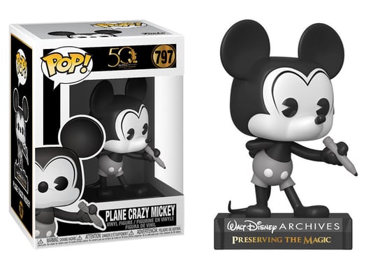 Funko POP! Disney, figurka kolekcjonerska, Disney 50th, Plane Crazy Mickey, 797 Funko POP!