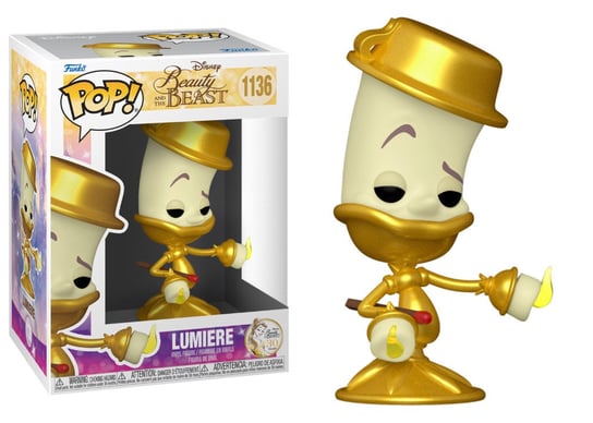 Funko POP! Disney, figurka kolekcjonerska, Piękna i Bestia, Lumiere, 1136 Funko POP!