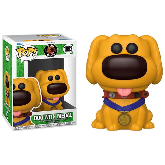 Funko POP! Disney Pixar, figurka kolekcjonerska, Dug Days, Dug with Medal, 1093 Funko POP!