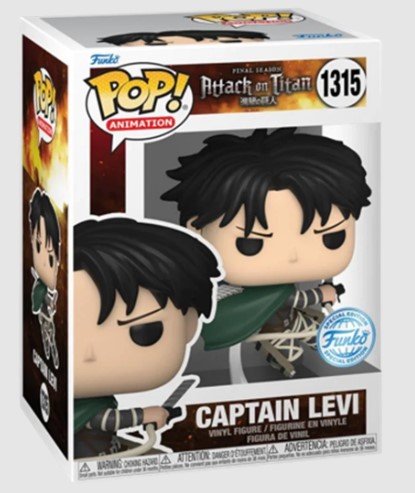 Funko POP!, figurka kolekcjonerska, Animation Attack of Titan - Levi Ackerman Funko POP!