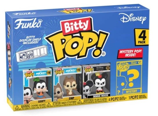 Funko POP!, figurka kolekcjonerska, Bitty Pop: Disney: Goofy 4Pk Funko