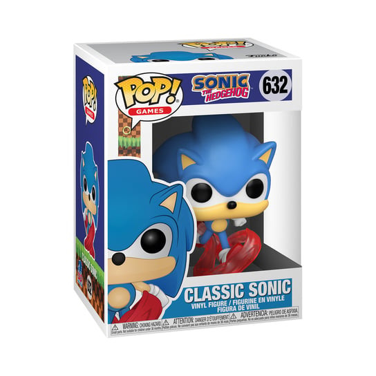 Funko POP! Games, figurka kolekcjonerska, Classic Sonic, 632 Funko POP!