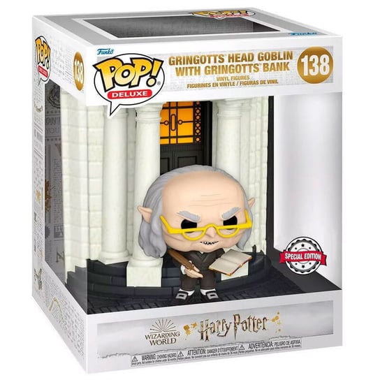 Funko POP! Harry Potter, figurka kolekcjonerska, Head Goblin with Gringots Bank, Edycja Specjalna, 138 Funko POP!