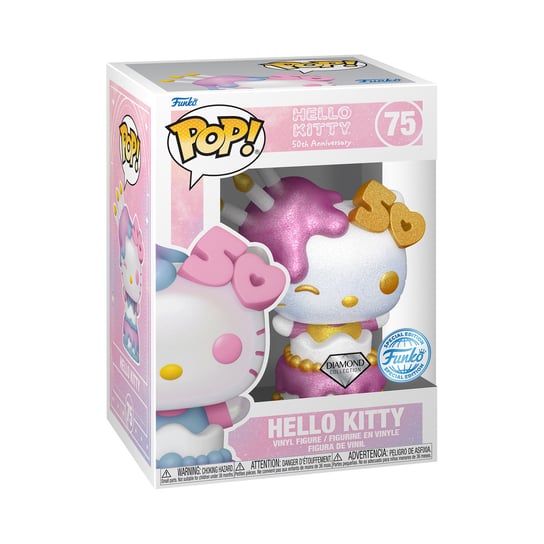Funko POP! Hello Kitty, figurka kolekcjonerska, 50th Anniversary, Diamond, 75 Funko POP!