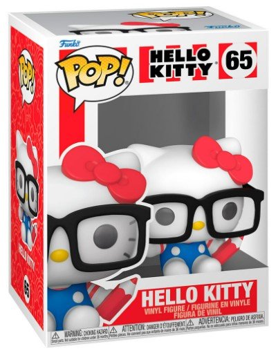Funko POP! Hello Kitty, figurka kolekcjonerska, Hello Kitty Nerd, 65 Funko POP!
