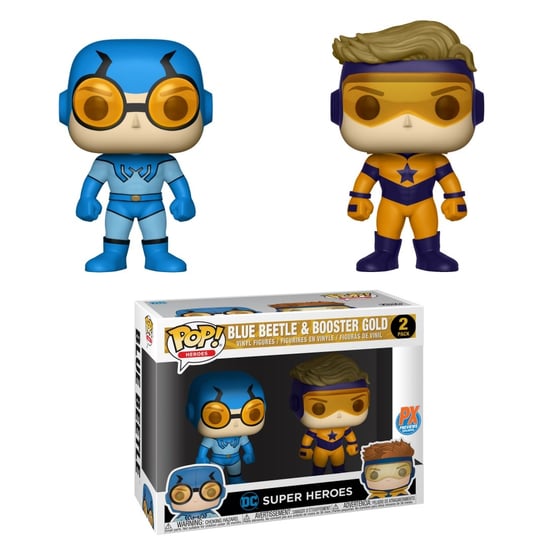Funko POP! Heroes, figurka kolekcjonerska, DC Super Heroes, Blue Beetle&Booster Gold, 2pack. Funko POP!