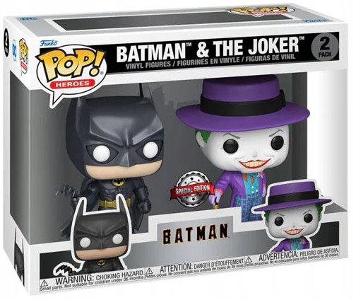 Funko Pop! Marvel 2 Pack Joker & Batman Metallic Funko