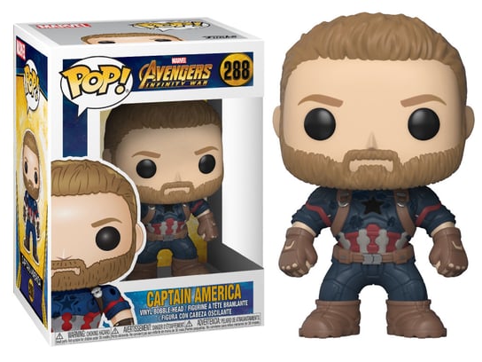 Funko POP! Marvel, figurka kolekcjonerska, Avengers Infinity War, Captain America, 288 Funko POP!