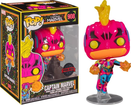 Funko POP! Marvel, figurka kolekcjonerska, Captain Marvel, Specjalna Edycja, 908 Funko POP!