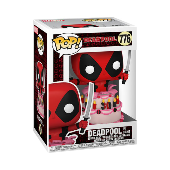 Funko POP! Marvel, figurka kolekcjonerska, Deadpool in Cake, 776 Funko POP!