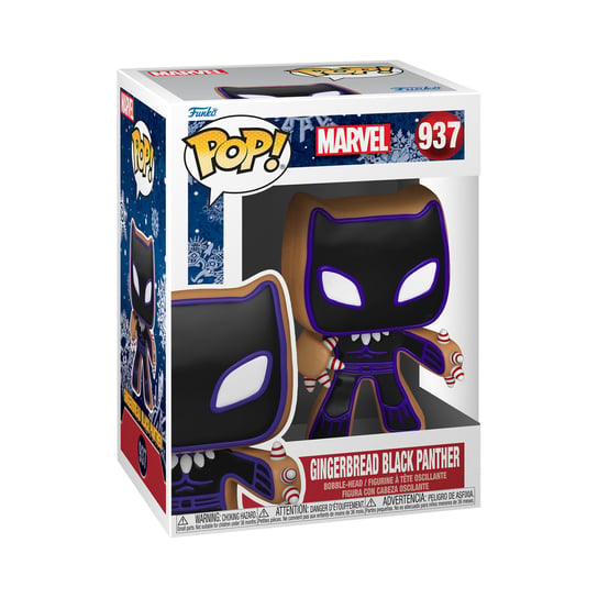 Funko POP! Marvel, figurka kolekcjonerska, Gingerbread Black Panther, 937 Funko POP!