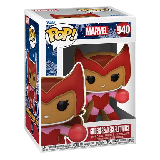 Funko POP! Marvel, figurka kolekcjonerska, Gingerbread Scarlet Witch, 940 Funko POP!